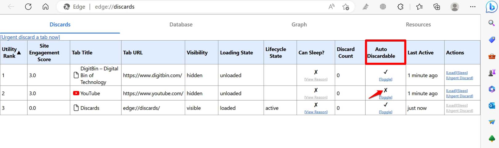 How to Fix Microsoft Edge Keeps Auto-Refreshing Tabs on Windows? 8 auto discard disabled