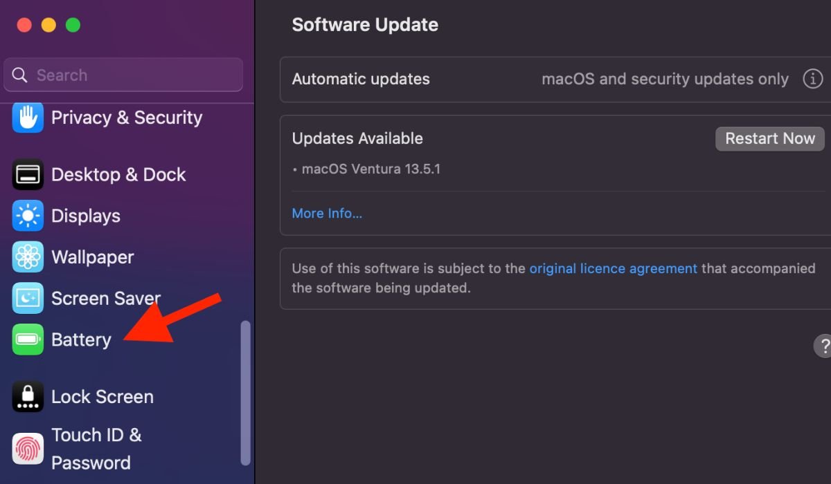 How to Fix MacBook Keyboard Backlight Not Working? 8 Click battery settings