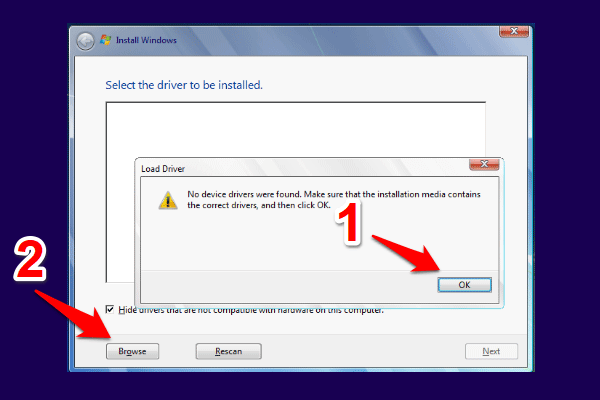 How to Fix No Device Drivers Were Found While Installing Windows? 3 browse drivers windows 11 setup