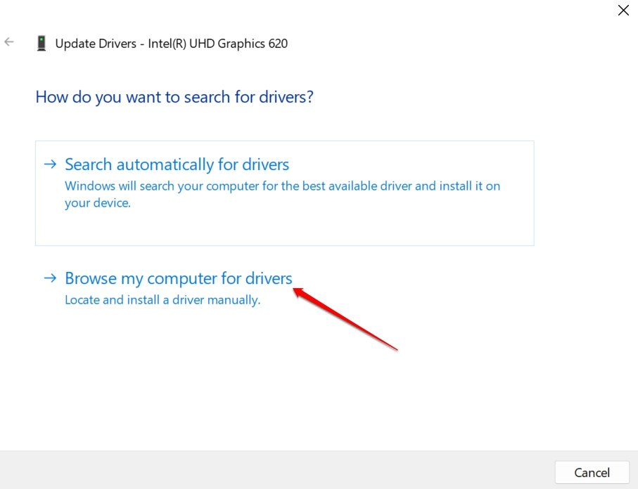How to Fix 'Bad Module Info Has Stopped Working' Error on Windows 11? 11 browse for graphics driver