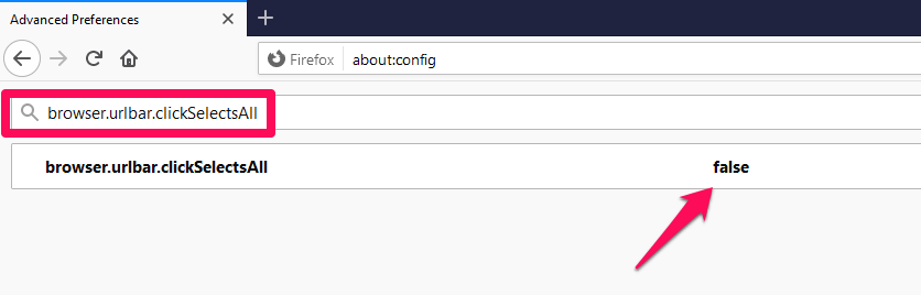 Best Firefox 'About:config' to Improve Browsing 12 browser.urlbar.clickSelectsAll