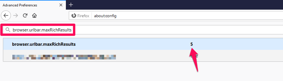 Best Firefox 'About:config' to Improve Browsing 17 browser.urlbar.maxRichResults