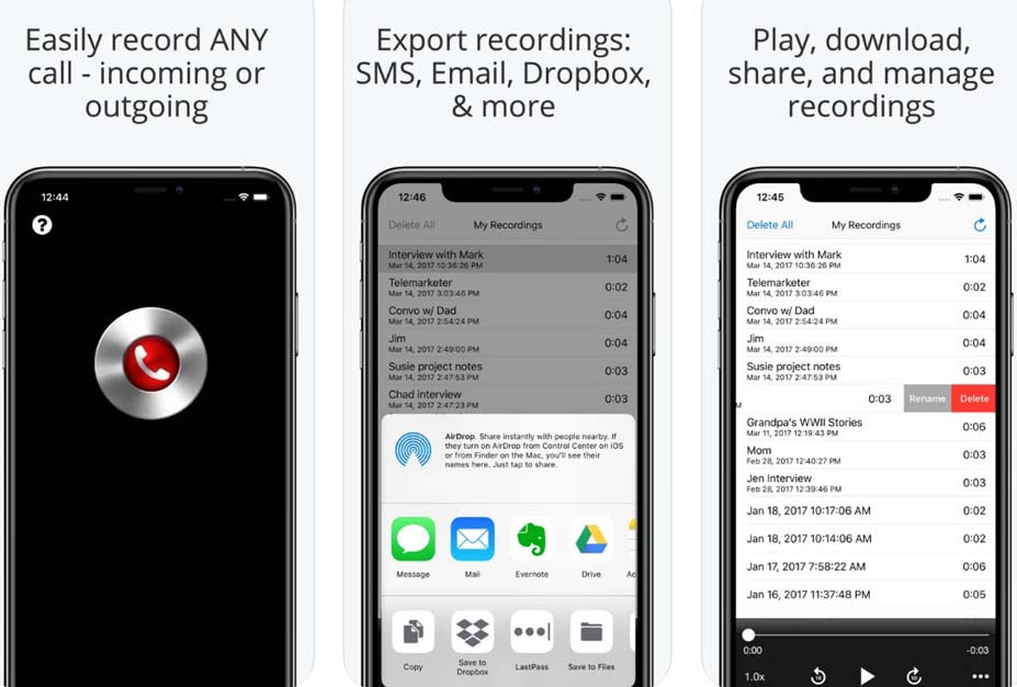 10 Best Call Recorder Apps for iPhone 5 call recorder lite for iPhone