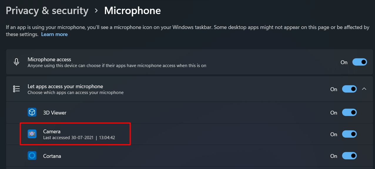 How to Check Which App is Using Camera/Location/Microphone in Windows 11? 11 camera last accessed windows 11