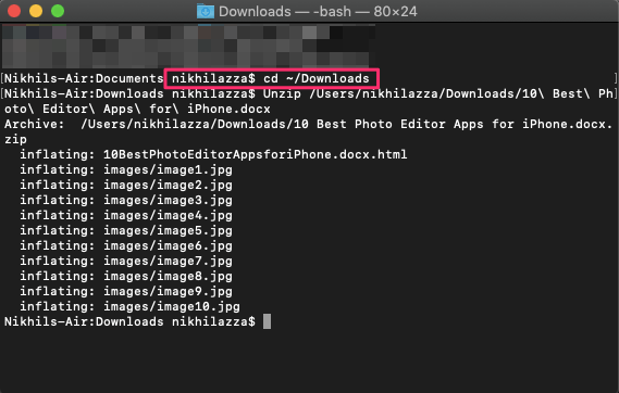 How to Fix Unable to Expand Zip on Mac? 4 cd file name
