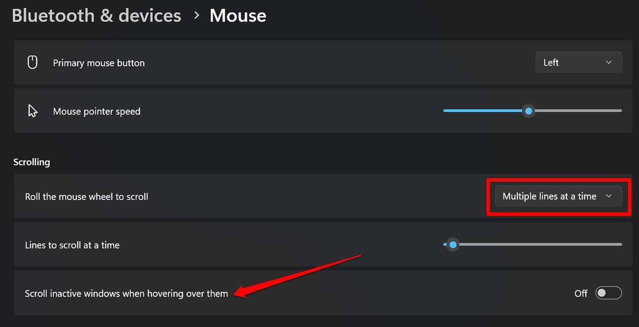 Mouse is Auto Scrolling in Windows 11: How to Fix? 13 change the mouse function settings