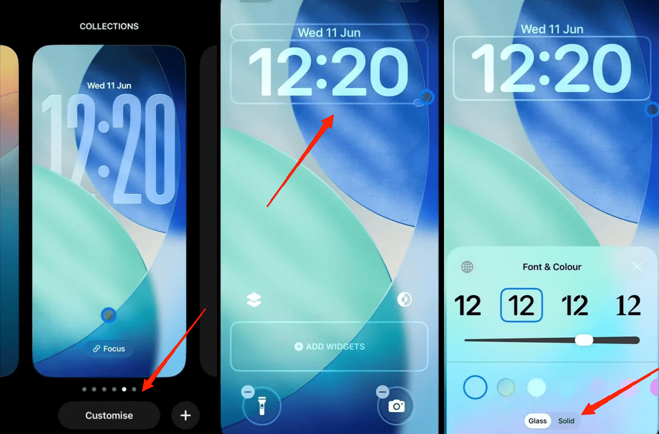 How to Disable iOS 26 Liquid Glass Mode on iPhone? 4 change the style from Glass to Solid.