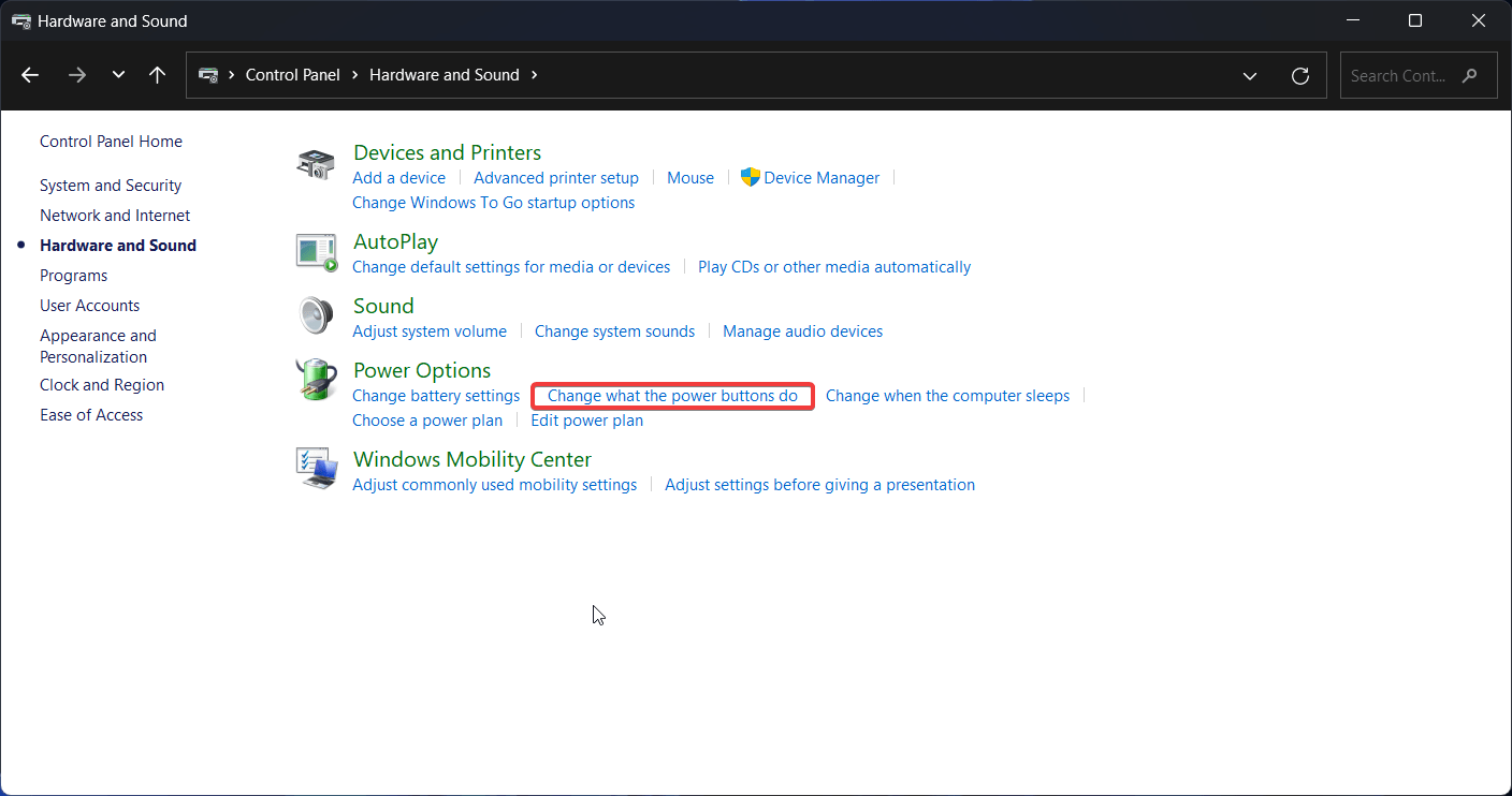 What to do if your PC Randomly Shutting Down 6 change what the power button does