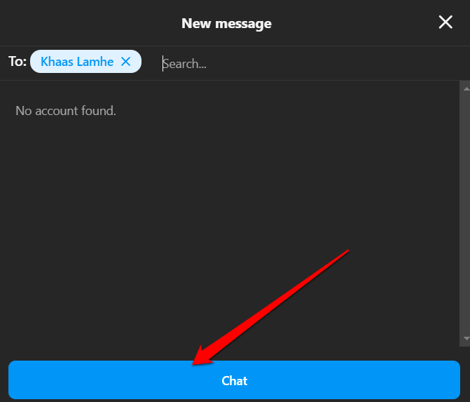 How to Message a Private Account on Instagram 10 Click on the Chat option to message that private account.