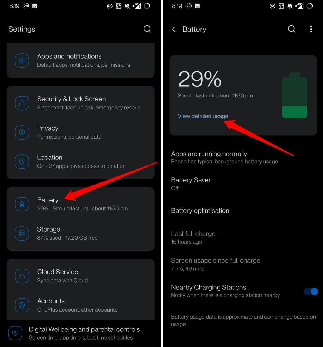 How to Check Battery Health on Android? 2 check battery usage on Android device