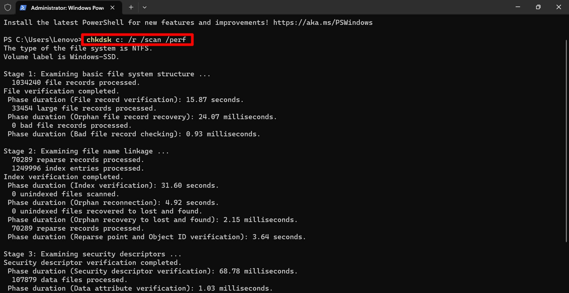 How to Fix Corrupted Recycle Bin Error on Windows 11 5 check disk for bad sectors