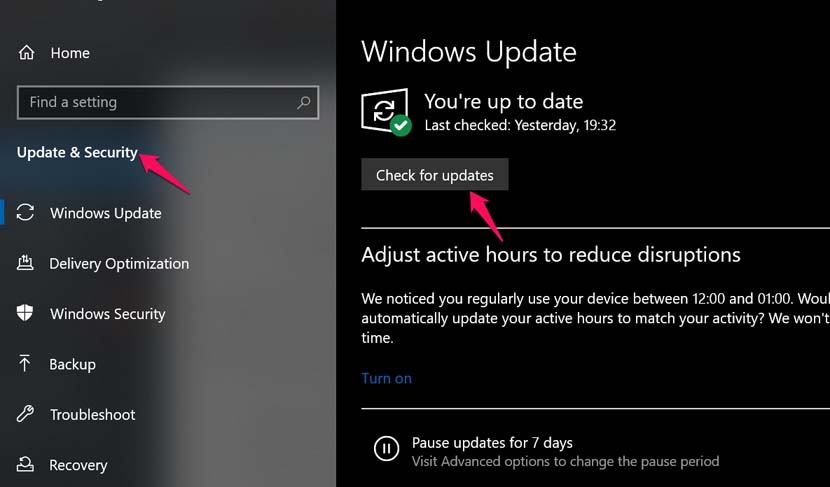 Fix iTunes Error 9006 - There Was A Problem Downloading The Software For The iPhone 6 check for Windows OS update