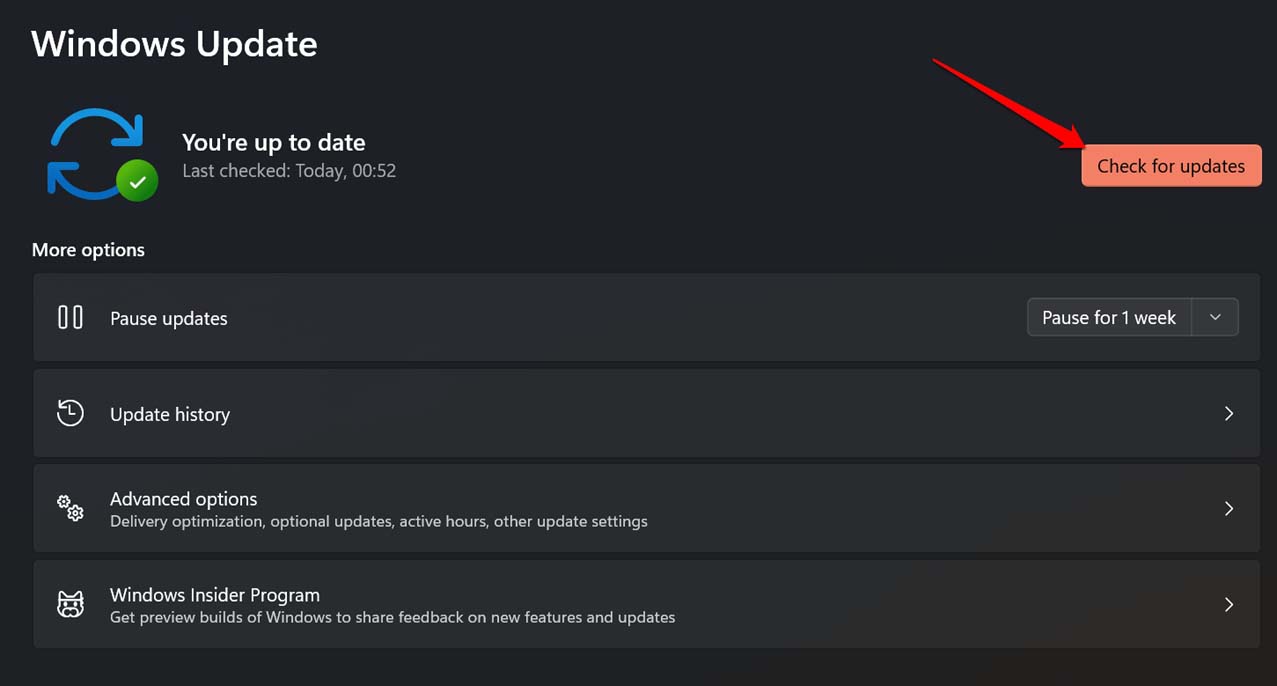 How to Fix the Stdole32.tlb Error in Windows 11 3 check for latest Windows updates