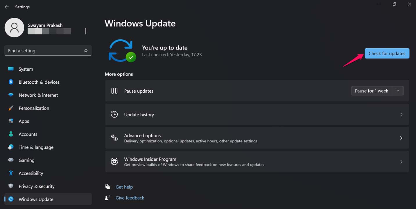 Skype is Crashing on Windows 11: How to Fix 3 check for updates