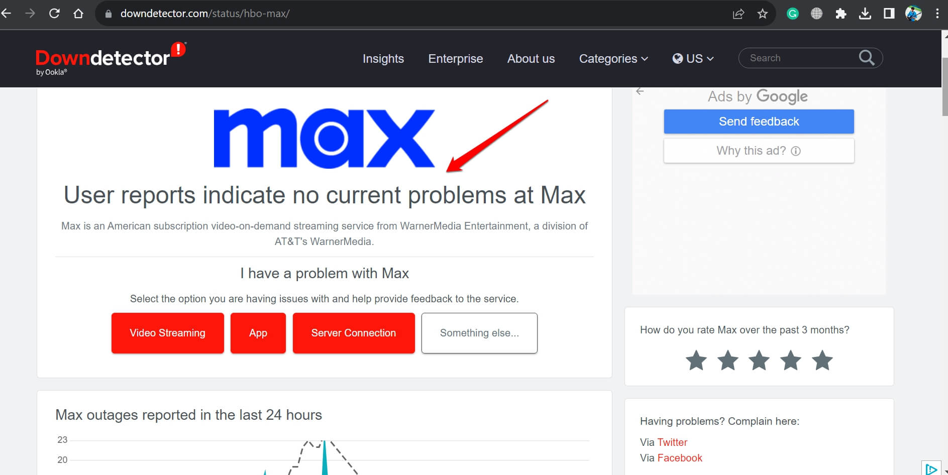 How to Fix Can't Login to Max App on Android? 6 check if Max servers are down