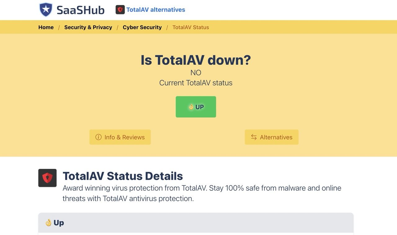 How To Fix Total AV Not Working on Mac 3 Check Total AV Server Status