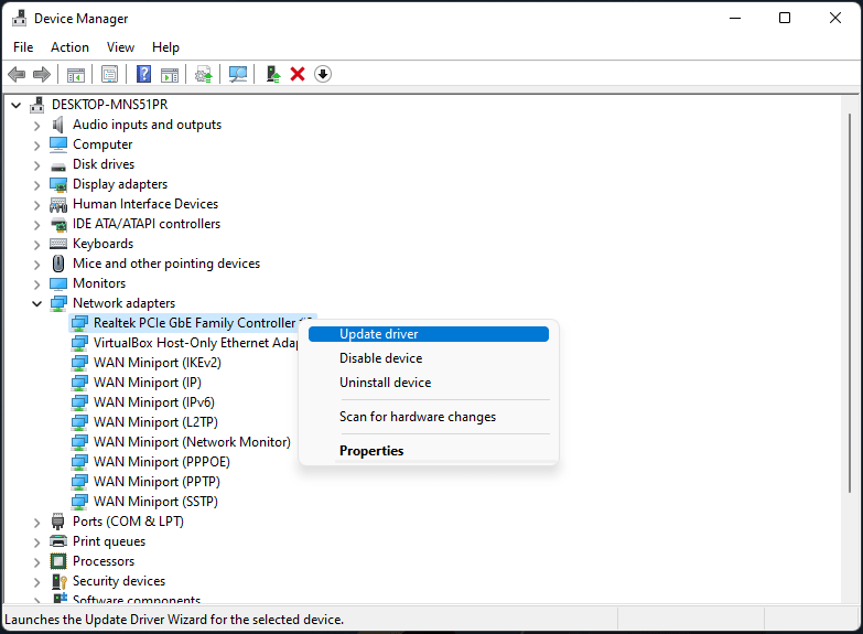 Fix: Cannot Connect iPhone Hotspot with Windows 11 WiFi 10 choose-Update-driver-to-continue