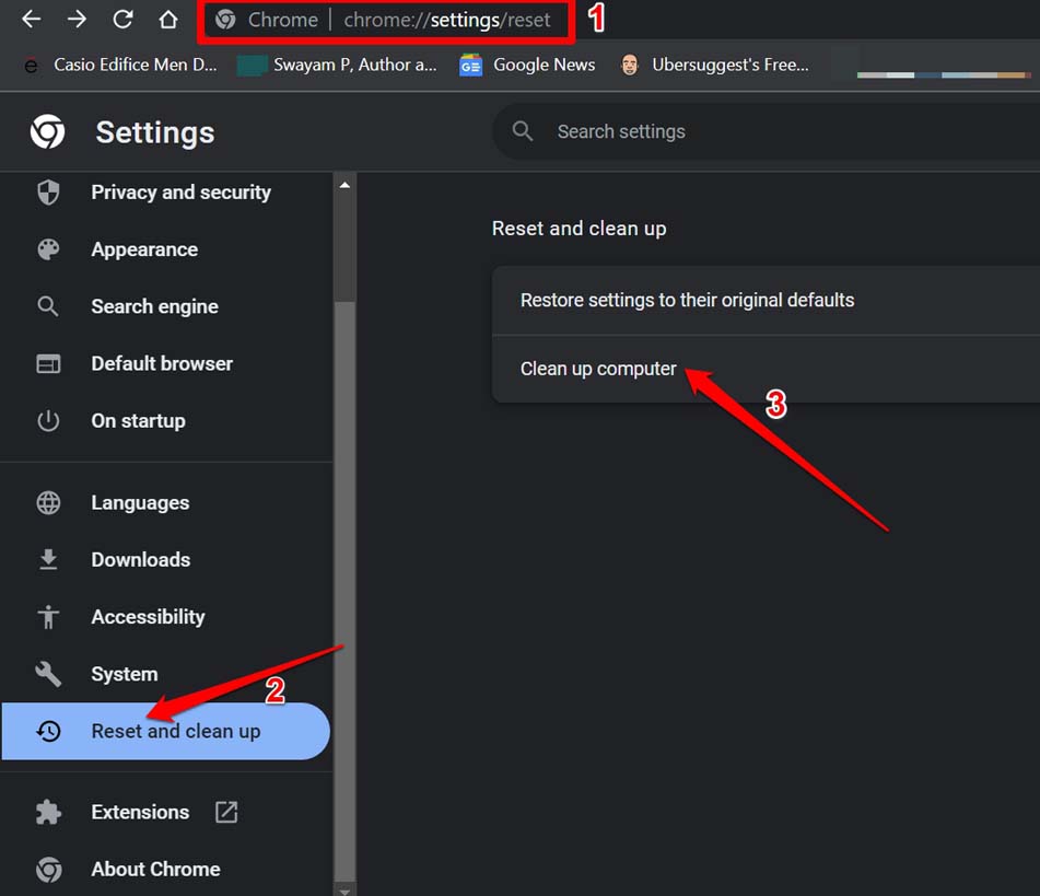 How to Get Back Missing Google Chrome Toolbar on PC? 5 clean up computer using Chrome cleanup tool