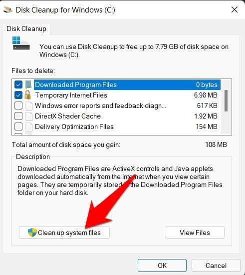 clean up system files windows 11