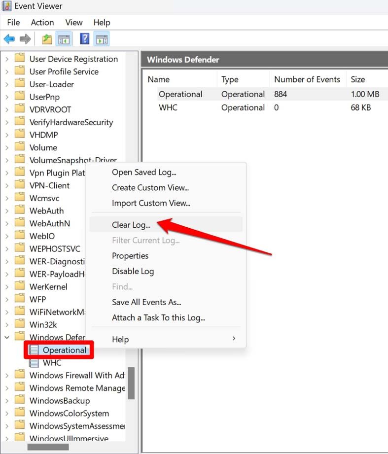 Best Ways to Clear Windows Defender Protection History on Windows 11 11 clear Windows defender operational log