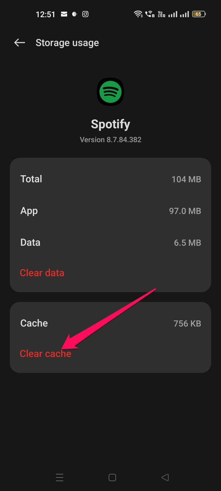 How to Fix Spotify Stops Playing When Screen is OFF on Android? 4 Clear The Cache Files