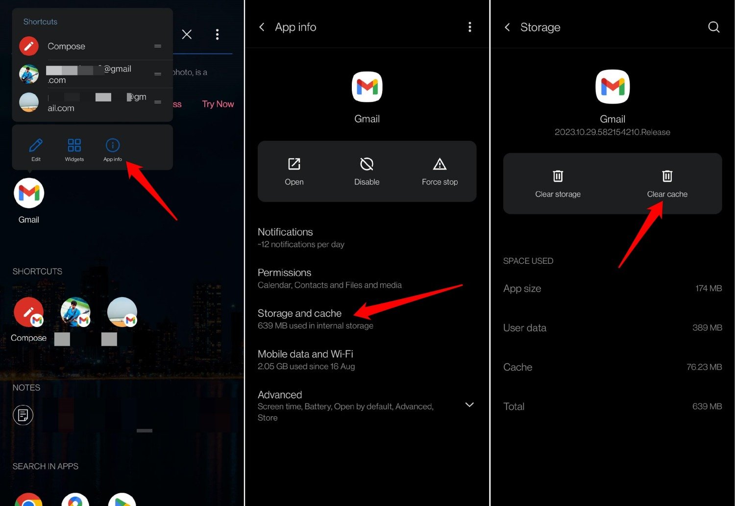 How to Fix Gmail Not Showing Images in Attachment 10 clear cache of Gmail app