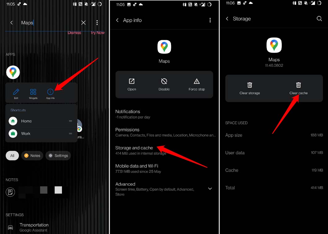 How to Fix Google Maps Keeps Rerouting on Android and iOS? 2 clear cache of Google Maps Android