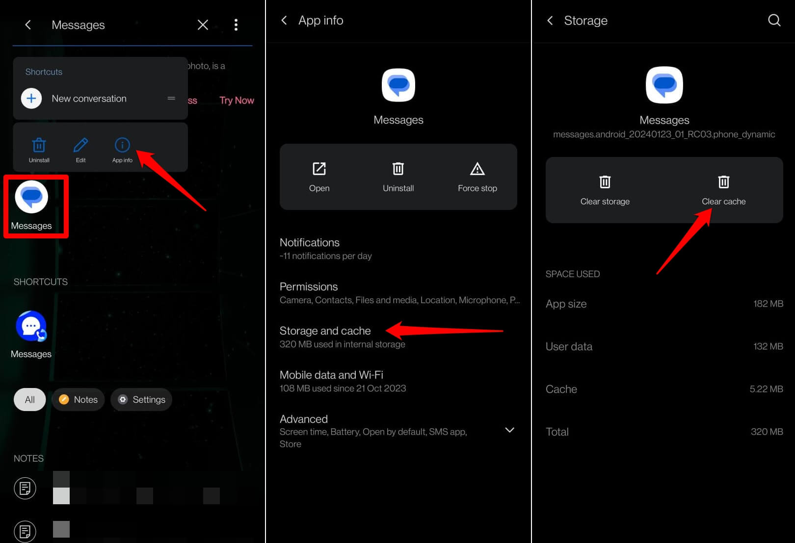 How to Fix 'Messages is Doing Work in the Background' Issue on Android 5 clear cache of the Messages app