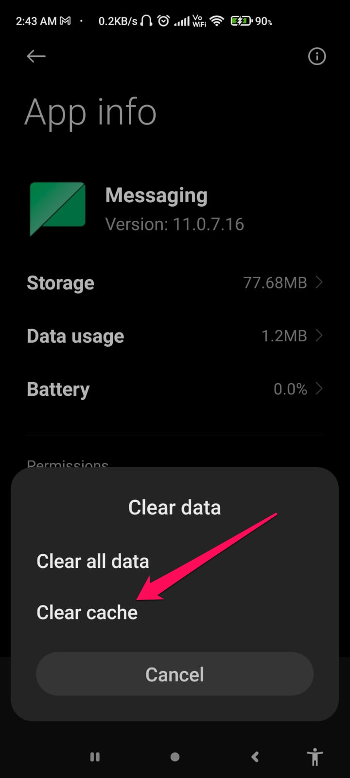 How to Stop Sending Duplicate Text Message on Android? 6 Clear Cache on the Messaging App