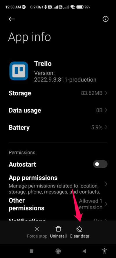 Fix: Trello Not Working Issue on Android Devices 4 Clear The Cache Data