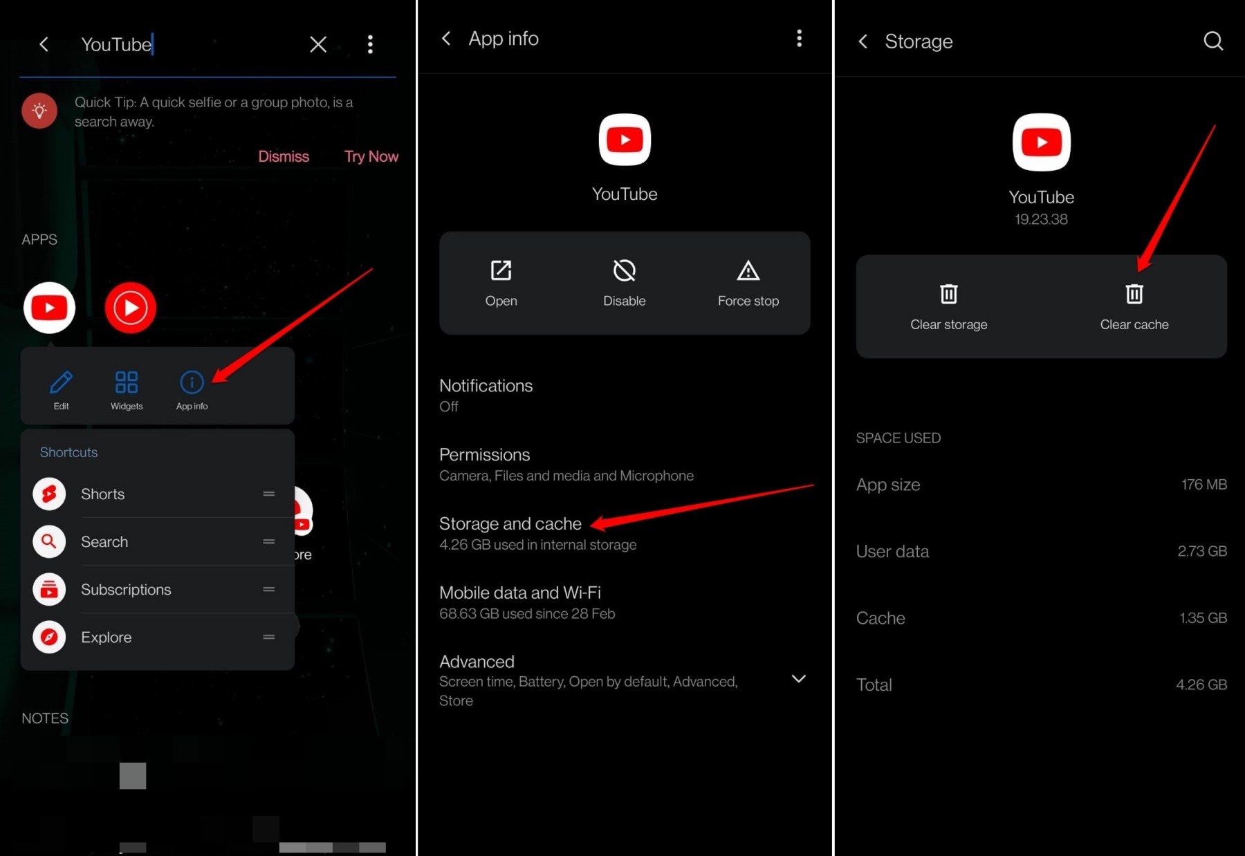 How to Fix "There was a Problem with the Server 404" issue on YouTube? 5 clear the YouTube app cache