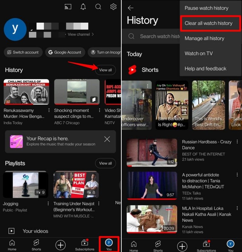 How to Change Comment Translation Language in YouTube 7 clear the YouTube watch history