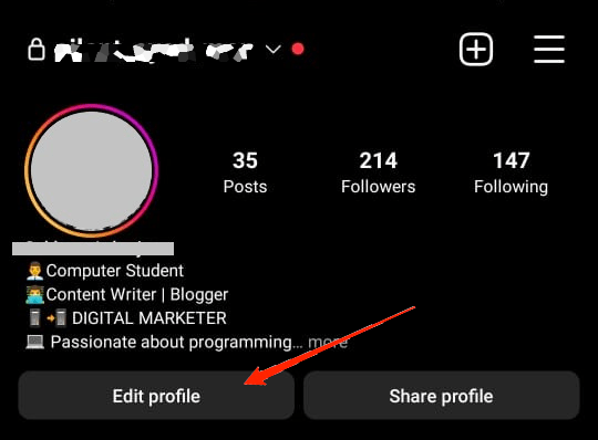 How to Remove Link From Instagram Bio? 2 pen Instagram and click on the profile icon at the bottom-right corner.