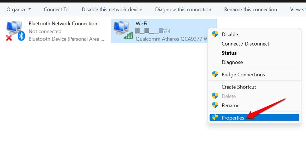 How to Fix Windows 11 Keeps Disconnecting from WiFi? 20 click on Properties of WiFi