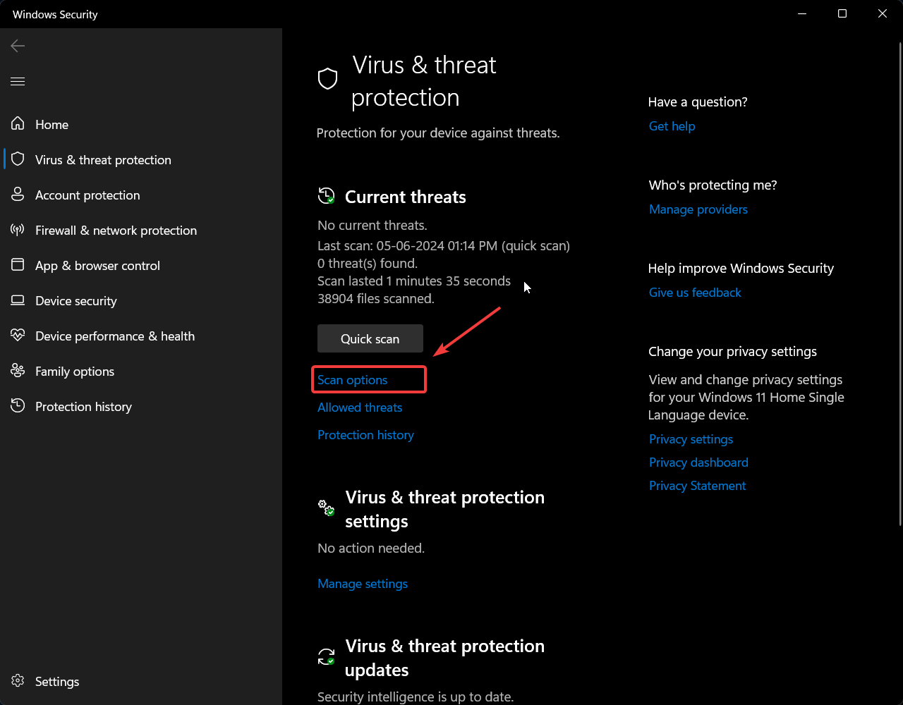 What to do if your PC Randomly Shutting Down 19 click on Scan options
