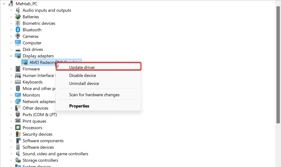 What to do if your PC Randomly Shutting Down 13 click on Update driver