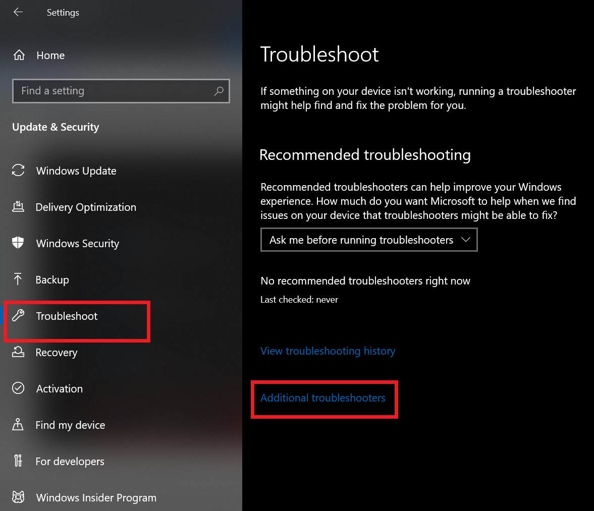 4 Easy Ways To Fix Windows Update Error 0x80240016 4 click on additional troubleshooting