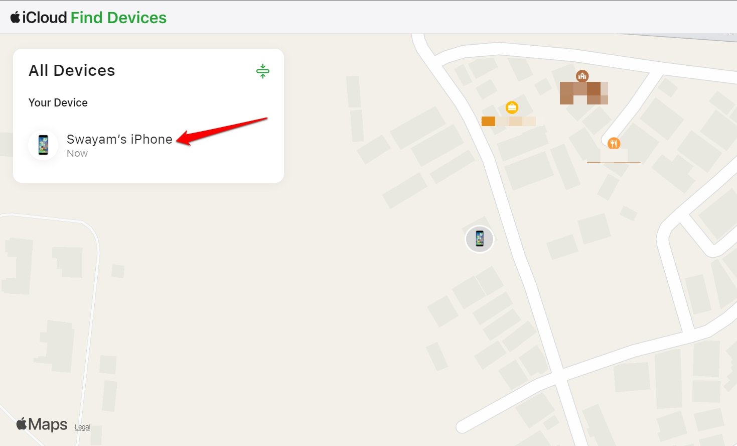 What to Do if Your iPhone is Stolen: Guide 3 click on iPhone model name in Find My