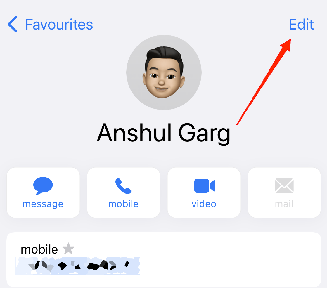 How to Enable Emergency Bypass on iPhone in iOS 17? 3 click on the Edit option