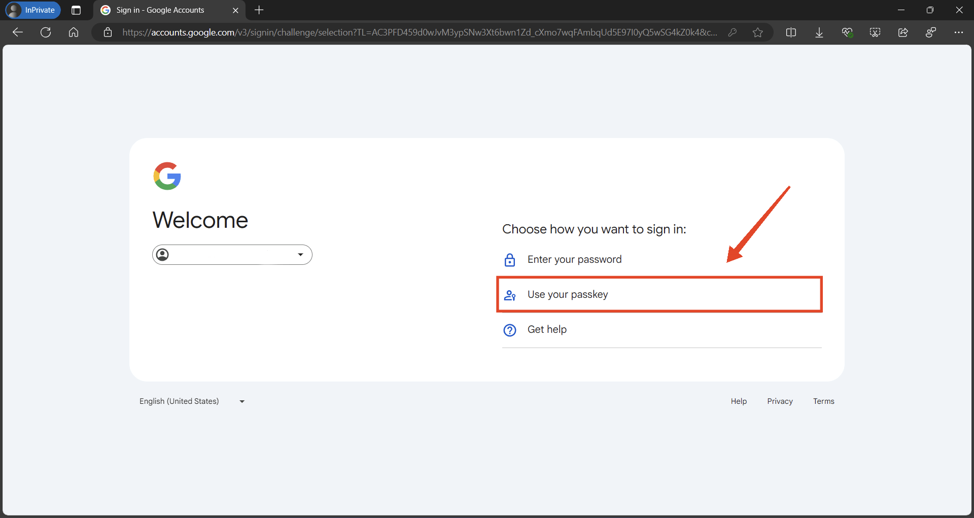 Passkeys on Windows 11: Create, Manage, Use and Delete 8 click on use your passkey