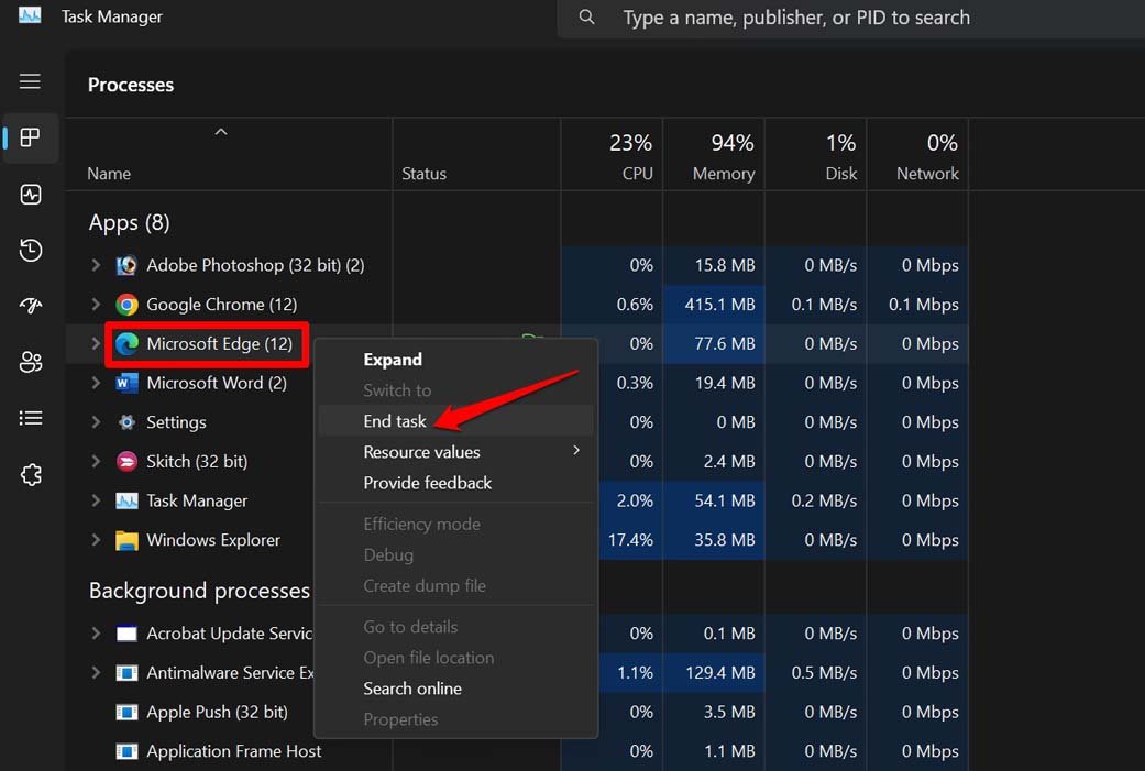 How to Fix Microsoft Edge Keeps Auto-Refreshing Tabs on Windows? 2 close microsoft edge browser