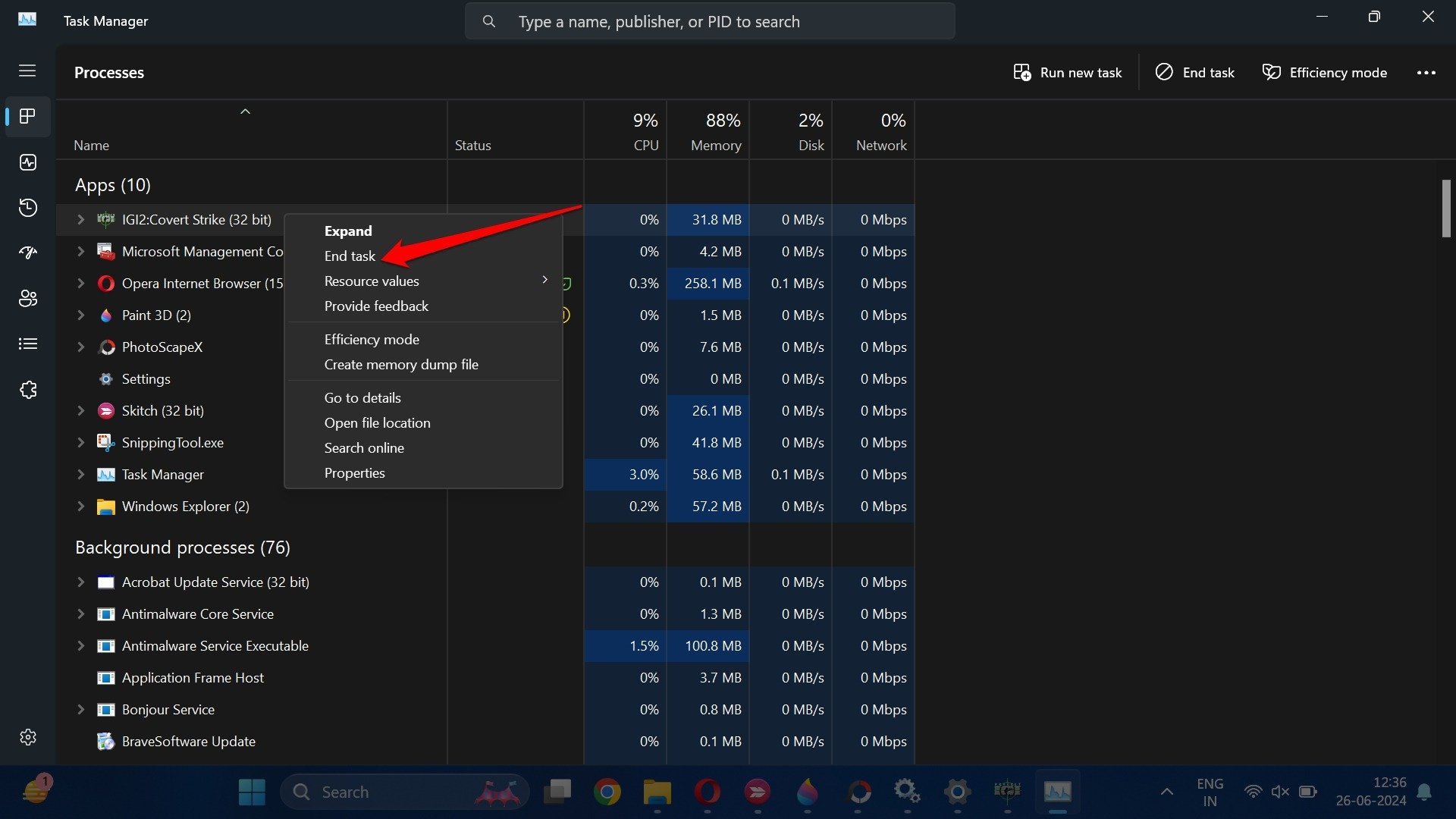 How to Fix Microsoft GameInput Service Not Working on Windows 11 10 close the game app on Windows 11