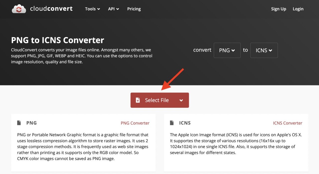 How to Change the Default App Icons on Mac 3 Cloud convert select files