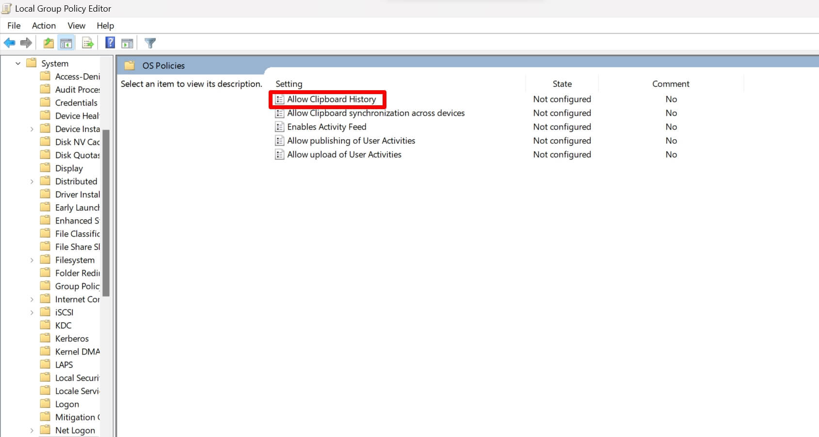 How to Enable Clipboard Syncing in Windows 11 7 configure clipboard history in group policy editor