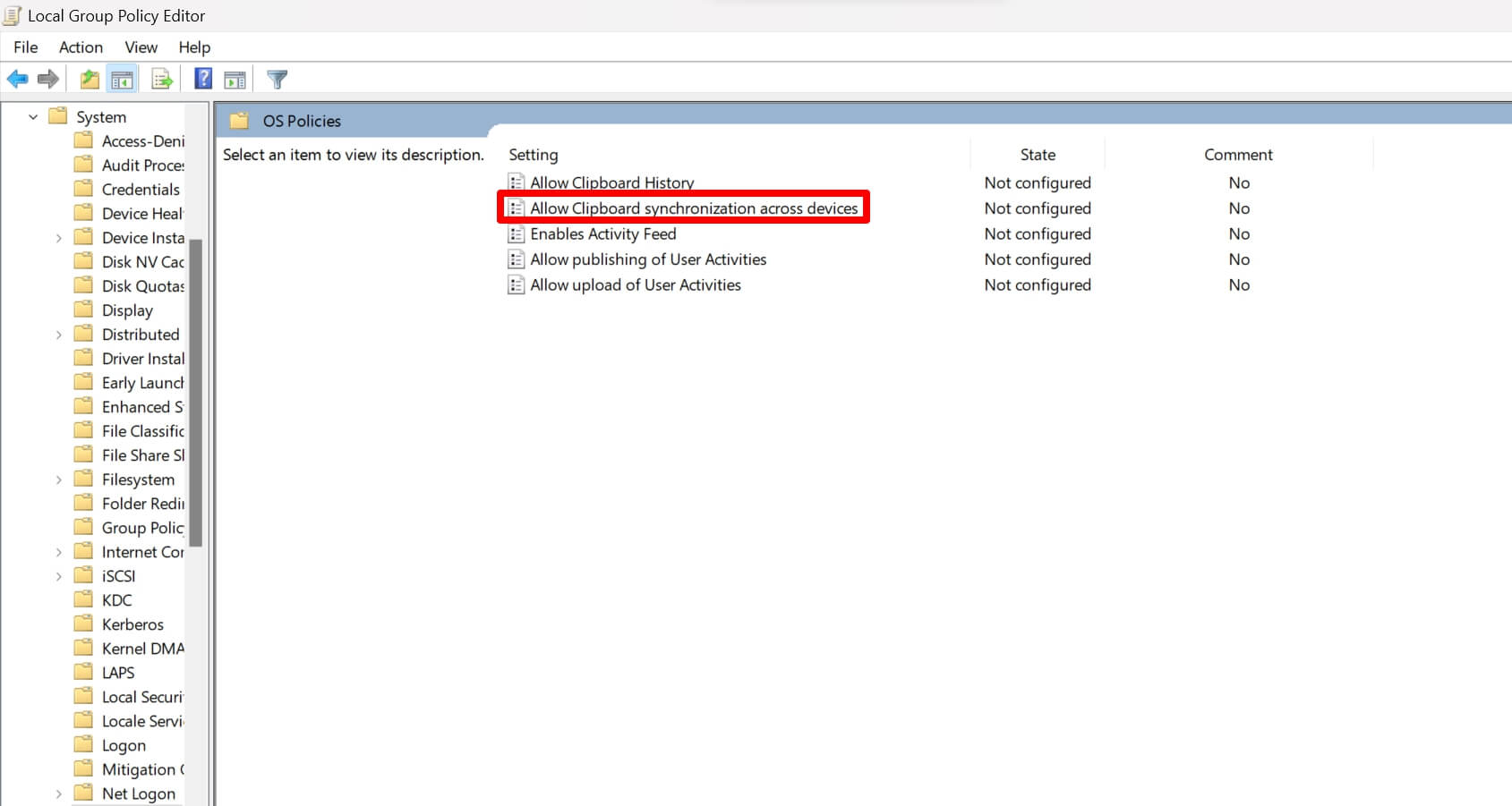 How to Enable Clipboard Syncing in Windows 11 9 configure clipboard synchronization in group policy editor