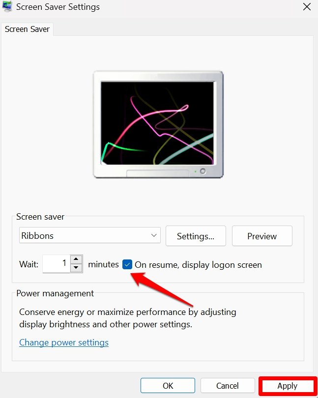 What to do if Lock Screen Timeout Not Working on Windows 11 3 configure the screen saver settings waiting time