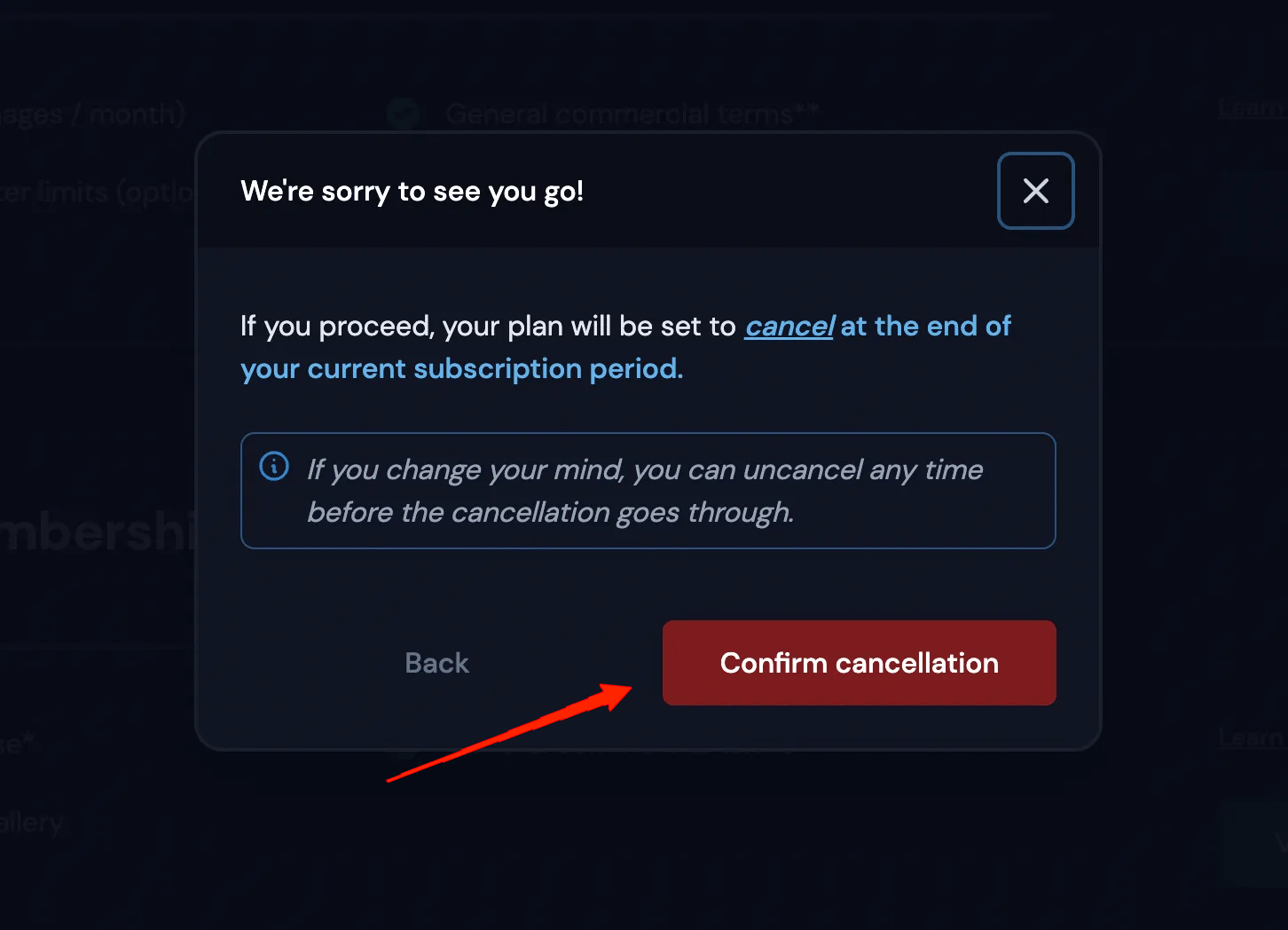How to Cancel your Midjourney AI Subscription? 7 confirm your cancellation.