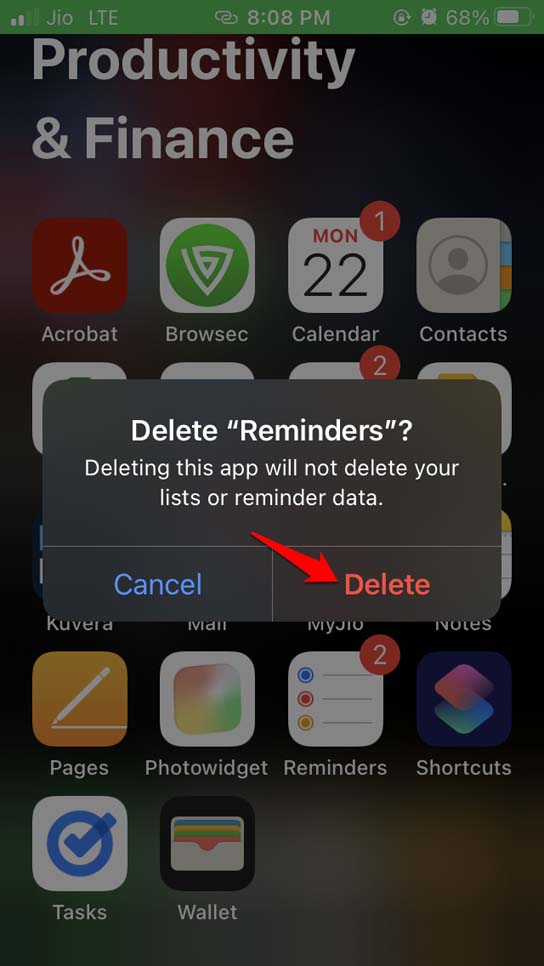 How To Fix iPhone Reminders Not Working on iOS 15 11 confirm deletion of iOS Reminders app