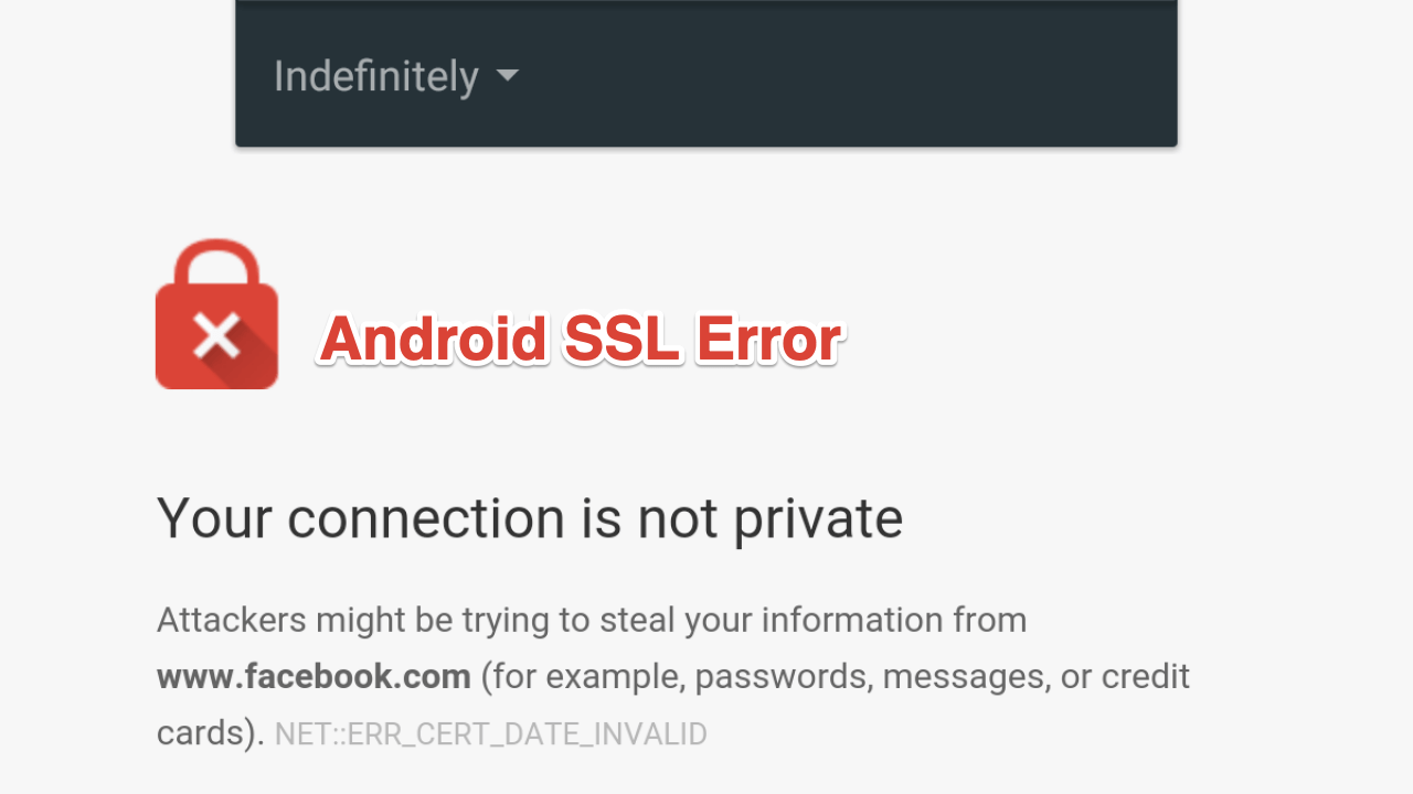 5+ Methods to Fix 'Your Connection is Not Private' Chrome Android 1 connection not private android chrome