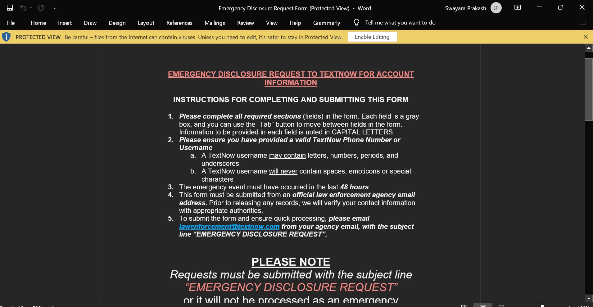 contact TextNow support